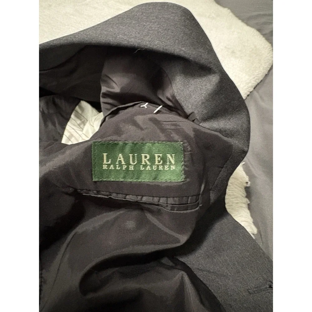 Lauren Ralph‎ Lauren Men's Charcoal Gray Blazer Jacket Size 42L Wool READ
